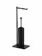 Bronze Art Plastic Toilet Brush Black