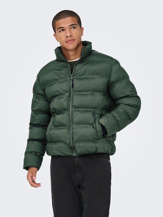 Only & Sons Jacket Puffer Green