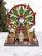 Christmas Illuminated Decorative Ferris Wheel with Battery with Music and Movement