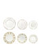 Brandani White Porcelain Dinnerware Set 18pcs
