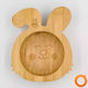 Pandaboo Baby Food Bowl made of Bamboo Orange