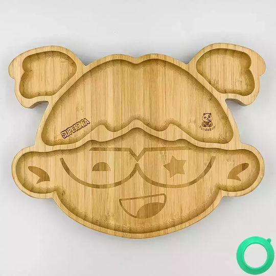 Pandaboo Детска Чиния за Хранене Зелен