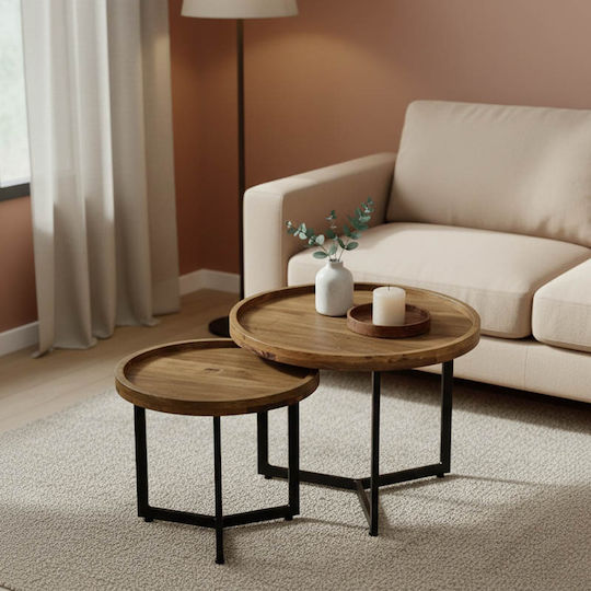 Side Table Kelly Natural Black Shade