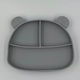 Pandaboo Kinderteller aus Silikon Gray