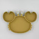 Pandaboo Baby Food Plate made of Silicone Yellow