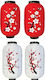 Set of 4 Japanese Lanterns Sakura Design