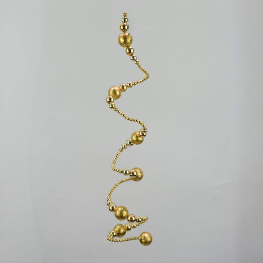 Gold Spiral Ball Garland – 42cm 001.001.0023.04