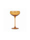 Here's How Set of Glasses White Wine / Cocktail/Drinking / Whiskey made of Glass in Honey Color Stemmed 177ml 2pcs