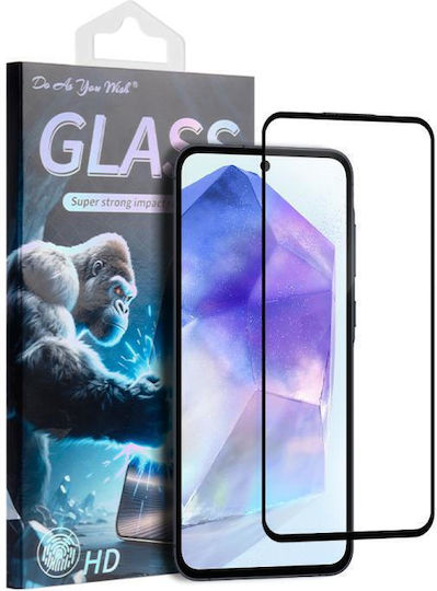 Samsung Galaxy A55 5g Do As You Wish Сатенен Екран Принтиран Hd Закалено Стъкло Филм Черен