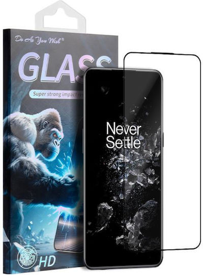 Oneplus 10t Do As You Wish Silk Screen Printed Hd Tempered Glass Film Black