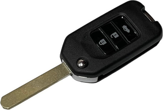Honda Carcasă cheie auto cu lamă cu 3 butoane pentru Honda