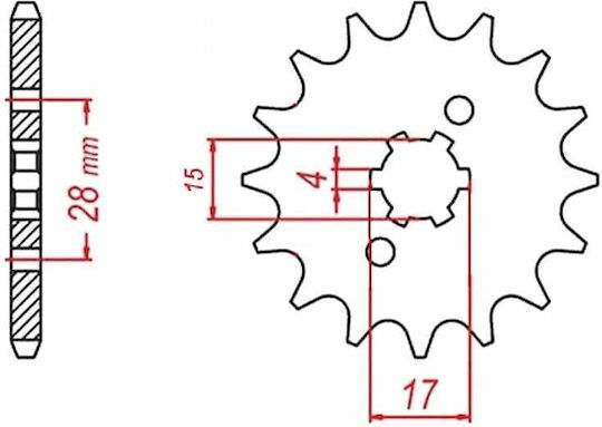 Honda Pinion față pentru Honda GLX