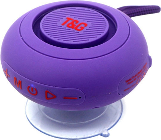T&G Bluetooth-Lautsprecher 3W mit Radio und Akkulaufzeit bis zu 2 Stunden Lila TG-442