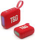 T&G Bluetooth Speaker 5W with Radio Red TG445