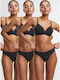 Femei Brazilia 3Pack Black