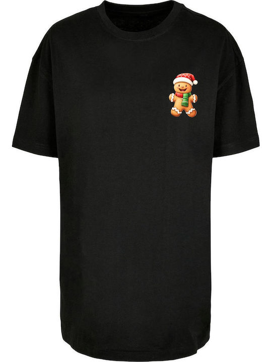 Ladies Christmas Ginger T-shirt Black
