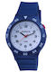 Xonix Men's Watch Battery with Blue Rubber Strap