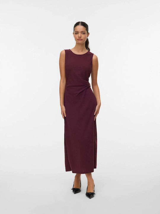 Vero Moda Maxi Рокля Бордо