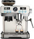 Rohnson Automatische Espressomaschine 1350W Druck 20bar mit Mahlwerk Silber R-98150