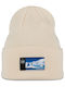 Beanie Unisex Fleece Σκούφος Πλεκτός σε Εκρού χρώμα