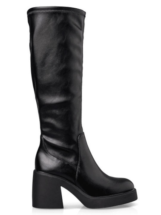 Synthetic Leather Women's Boots Black