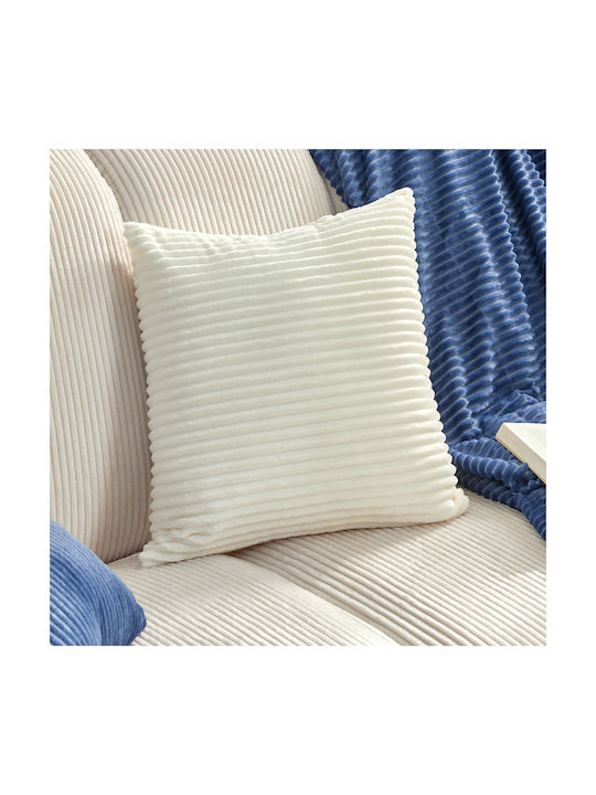 Μαξιλάρι Καναπέ A-s Arum Fleece Εκρού 38x38εκ.