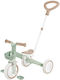 Globber Learning Trike Plus Μετατρεπόμενο με Χειρολαβή Γονέα 3 σε 1 για 1-3 Ετών Πράσινο