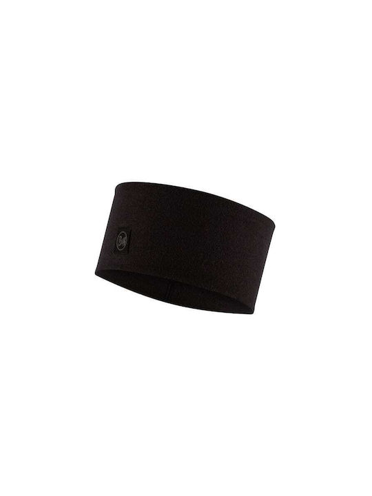 Buff Merino Wide Bandă de cap sport Negru