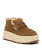 Combo A Suede Women's Ankle Boots Brown