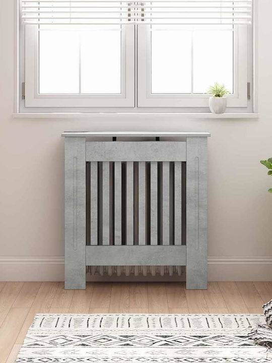 vidaXL Gray Particleboard Radiator Cover 78x19x...