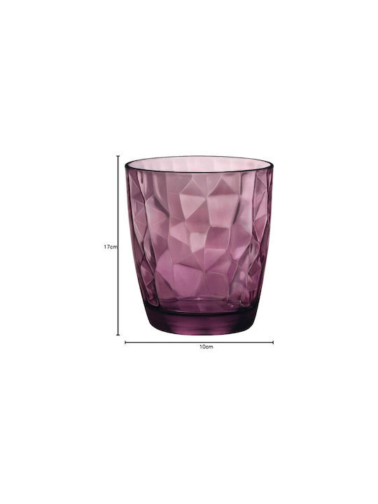 Bormioli Rocco Set of Glasses for White Wine made of Glass in Purple Color 6pcs