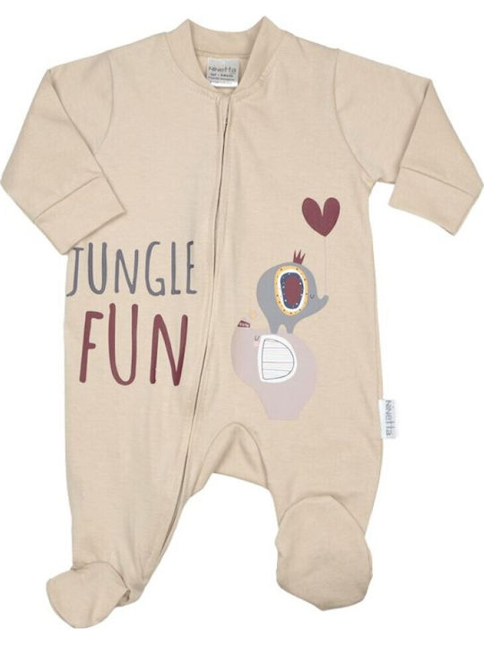 Ninetta Bebe Baby-Strampler Beiges Ninetta Bebe Baby-Strampler Beiges