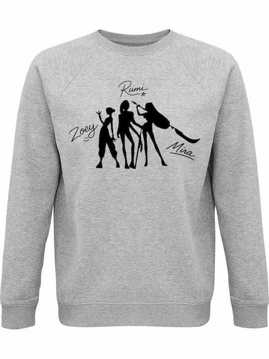 kirikoko Kinder-Sweatshirt Grey Melange Demon H...