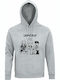 Kinder-Sweatshirt mit Kapuze Grey Melange Kpop Demon Hunters, Huntrix Performing