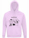 Kids Sweatshirt with Hood Creamy Pink Kpop Demon Hunters, Huntrix Singing