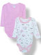 Babydom Set Bodysuits Pink Ecru 2 Pieces