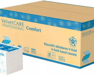 Velvet Care Prosoape De Hârtie Albe Zz Celuloză 3000 Buc 2 Straturi