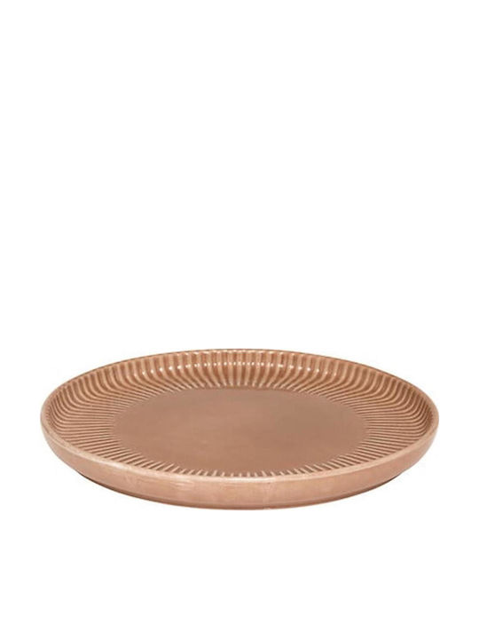 Atmosphera Chloe Πιάτο Γλυκού Κεραμικό Καφέ με Διάμετρο 20cm