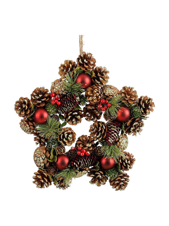 Weihnachtskranz 34x34 Edelman Eton Rot 1180496 34x34