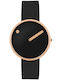 Picto Herrenuhr 34mm Batterie mit Schwarz Metallarmband