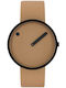 Picto Herrenuhr 40mm Batterie mit Braun Metallarmband