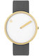 Picto Herrenuhr 40mm Batterie mit Gray Metallarmband