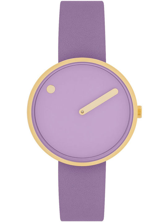 Picto Men's Watch 34mm Battery with Purple Metal Bracelet