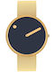 Picto Herrenuhren 40mm Batterie mit Gold Metall-Armband