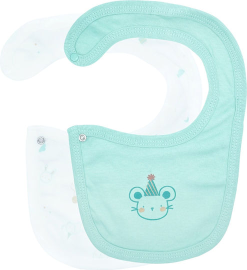 Moi Noi Bib from 100% Cotton Turquoise