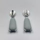 Pandaboo Baby Set with Fork made of Silicone Gray 2pcs