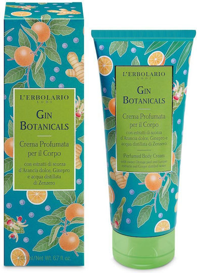 L' Erbolario Gin Botanicals Moisturizing Body Cream with Shea Butter 200ml