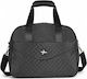 Playful Bags Sack Voyage 24lt Black Fabric L40xW20xH30cm