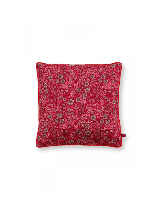 PiP Studio PiP Studio Zierkissen Geprägtes Rotes 50x50cm