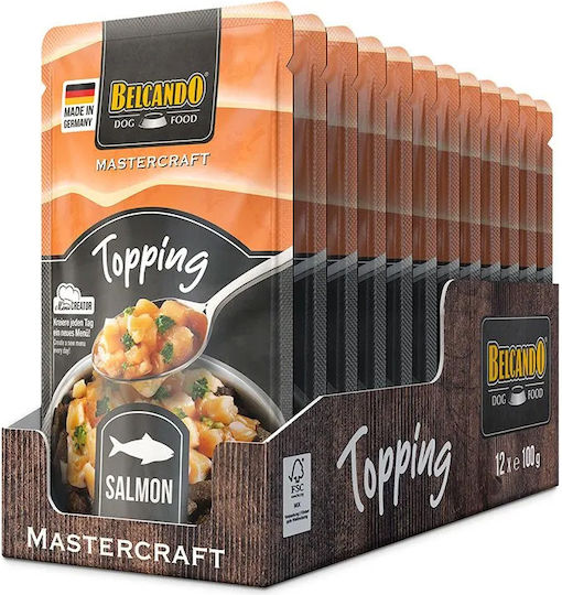 Belcando Mastercraft Topping Влажна Храна за Кучета с Сьомга 12x100гр